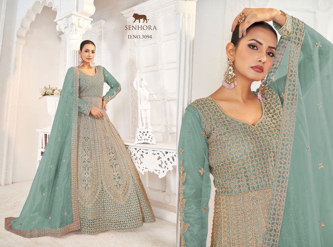 Ibadat By Senhora Butterfly Net Gown With Dupatta Wholesale Market In Surat